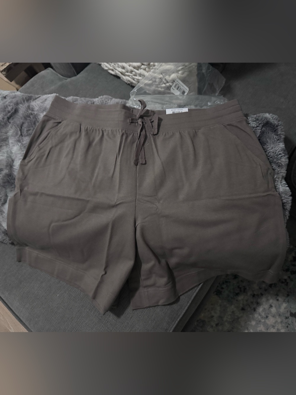 Karen Scott Sport Shorts - Petite XL Brown Clay and Petite L Black - TWO PAIRS
